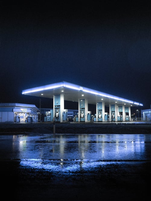 PWM Today's Gas Stations Offer More Than Just Gas Mega Gas Station Lit Up At Night
